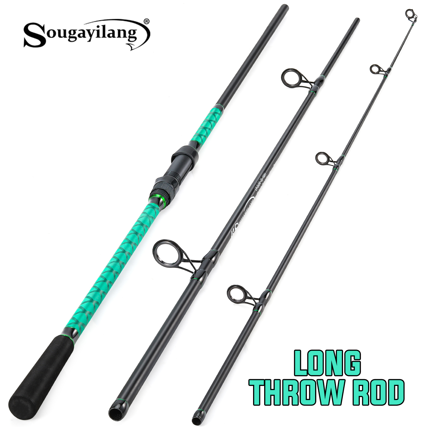 Surf Fishing Equipment - Sougayilang 잉어 낚싯대 3섹션 헤비 파워