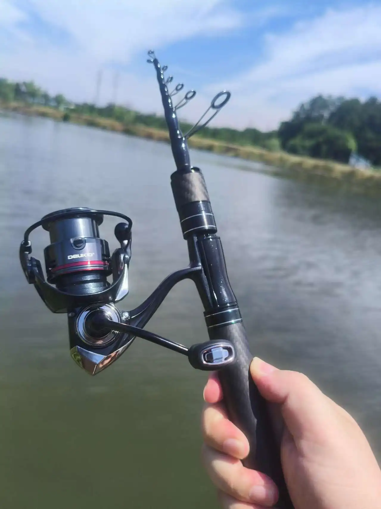 Fishing Equipment Europe - DEUKIO 1.68/1.8M 낚싯대 릴 콤보 초경량