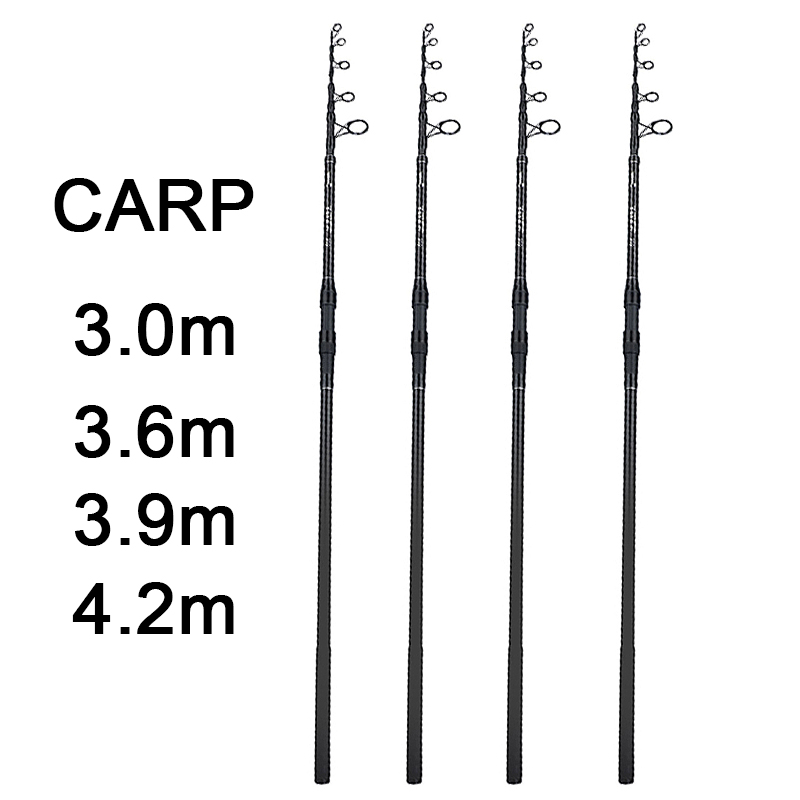 Surf Fishing Equipment - 3.0M-4.2M 잉어 텔레스코픽 낚싯대, 30-200g 루어