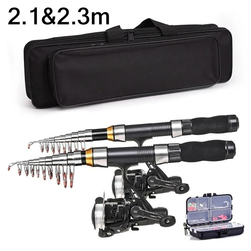 Fishing Equipment Europe - 브라브맥 2.1/2.3m 텔레스코픽 낚싯대 릴 콤보