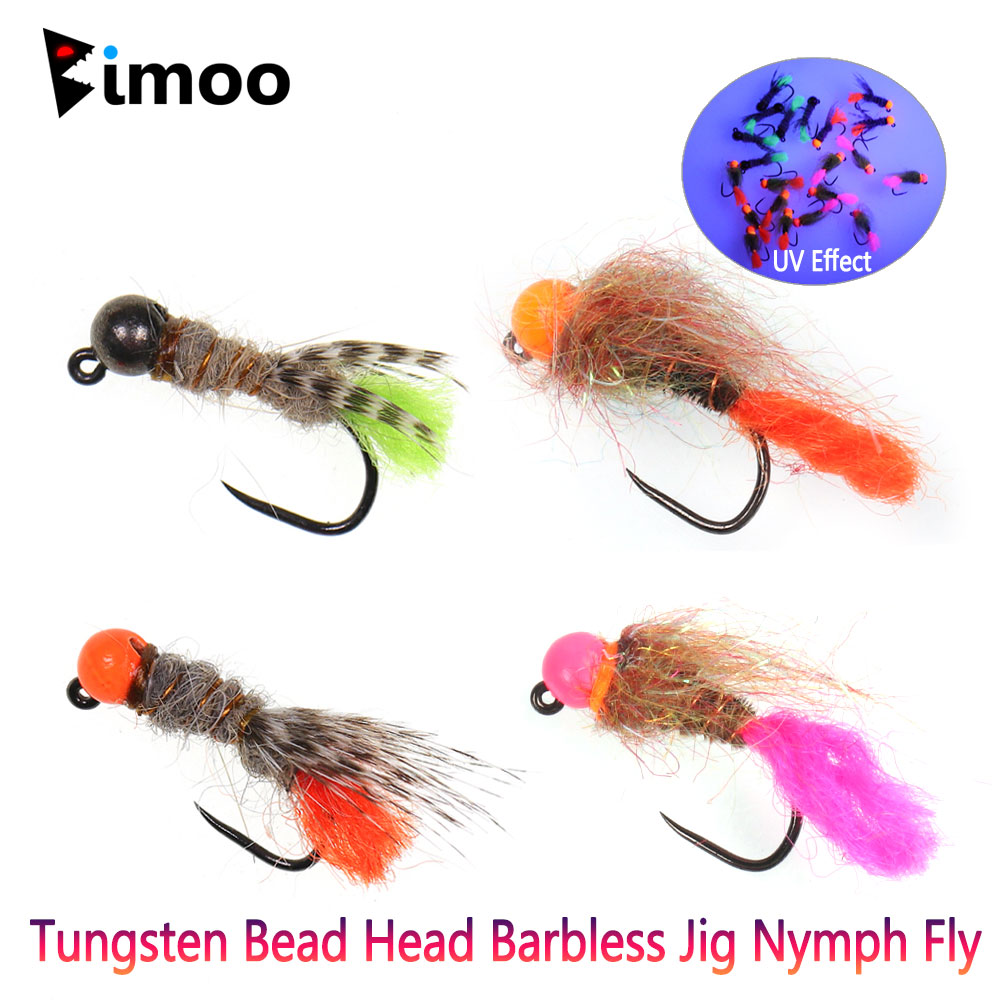 Fishing Equipment Europe - Bimoo 6PCS 텅스텐 비드 헤드 Barbless
