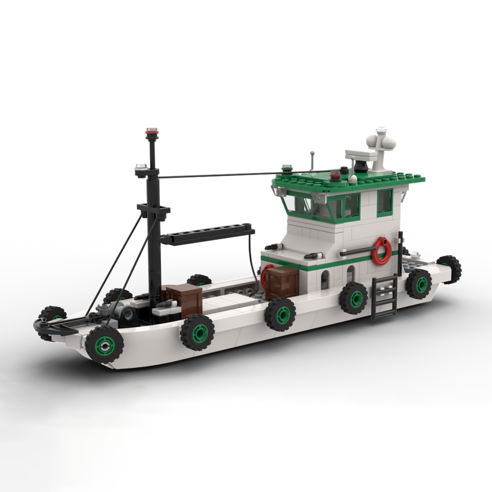 낚시 보트 모델 MOC 빌딩 블록 전쟁 장비 모듈식 기 - Fishing Equipment Gifts 리뷰 및 가격