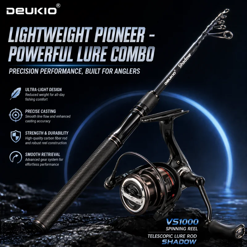 DEUKIO 1.68/1.8M 낚싯대 릴 콤보 초경량  - Fishing Equipment Europe 리뷰 및 가격