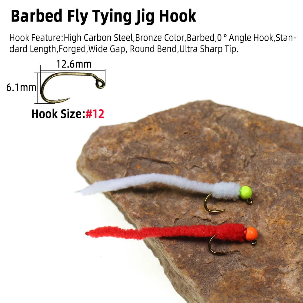 4개 # 12개의 텅스텐 비드 헤드 스퀴미 웜리 플라이 - Fishing Equipment Europe 리뷰 및 가격