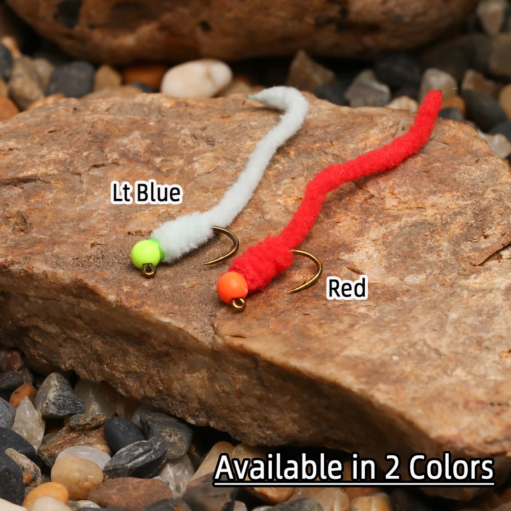 4개 # 12개의 텅스텐 비드 헤드 스퀴미 웜리 플라이 - Fishing Equipment Europe 리뷰 및 가격