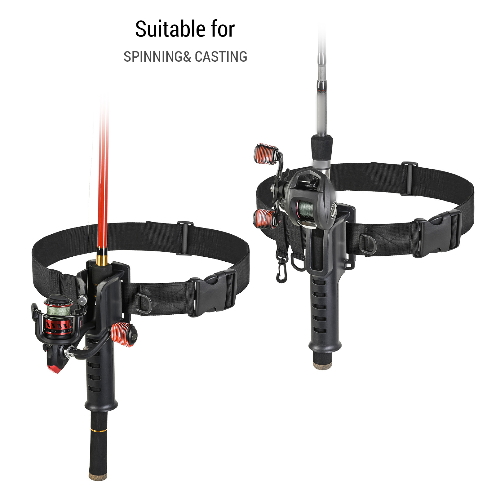 조절식 낚싯대 거치대 허리 벨트, 경량 낚싯대 벨트 - Surf Fishing Equipment 리뷰 및 가격