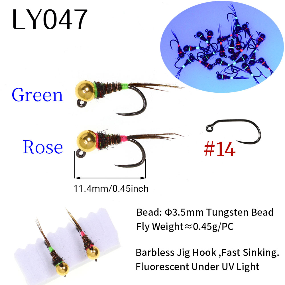 6개입 고속 침강 퍼디곤 유로 님프 웨트 플라이 낚시  - Fishing Equipment Europe 리뷰 및 가격