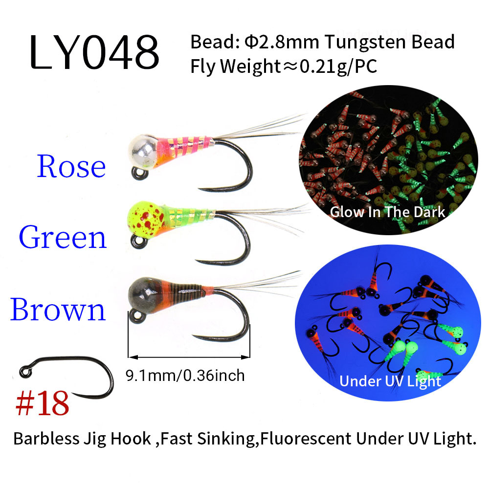 6개입 고속 침강 퍼디곤 유로 님프 웨트 플라이 낚시  - Fishing Equipment Europe 리뷰 및 가격