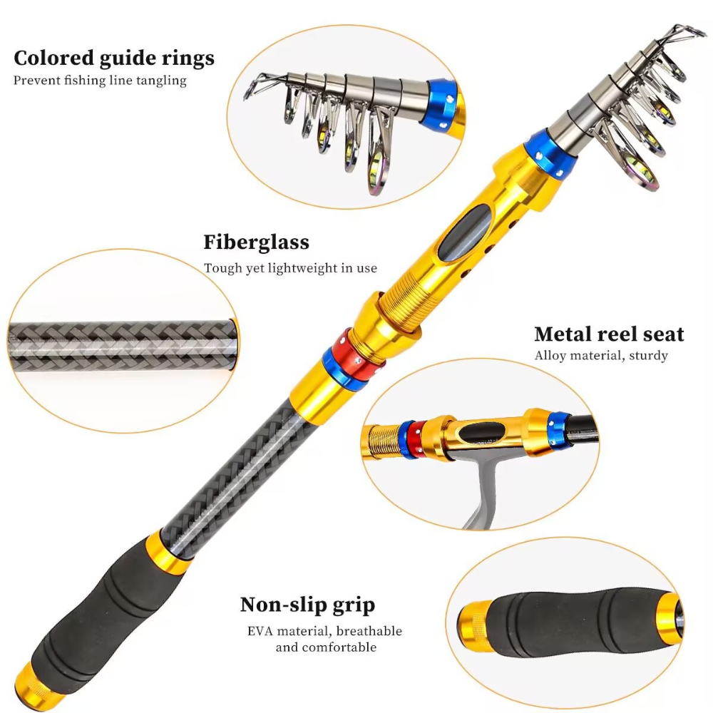 1.8-3.6m 텔레스코픽 낚싯대 낚시 릴 콤보 휴대용 - Fishing Equipment Europe 리뷰 및 가격